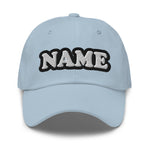 CUSTOM NAME • DAD HAT • ADD ANY NAME/WORD/YEAR/DATE/AGE/NUMBER