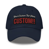 CUSTOM DAD HAT. ADD YOUR TEXT.