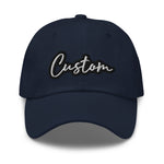 CUSTOM DAD HAT. ADD YOUR TEXT.