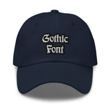 CUSTOM DAD HAT • GOTHIC STYLE FONT • 2 •