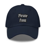 CUSTOM DAD HAT • PIRATE STYLE FONT • 2 •