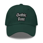 CUSTOM DAD HAT • GOTHIC STYLE FONT • 2 •