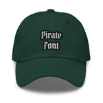 CUSTOM DAD HAT • PIRATE STYLE FONT • 2 •