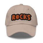 CUSTOM DAD HAT • ROCKS STYLE FONT • 1 •