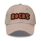 CUSTOM DAD HAT • ROCKS STYLE FONT • 1 •