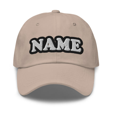 CUSTOM NAME • DAD HAT • ADD ANY NAME/WORD/YEAR/DATE/AGE/NUMBER