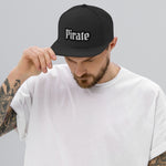 CUSTOM SNAPBACK HAT • PIRATE STYLE FONT • 1 •