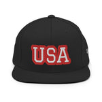 CUSTOM SNAPBACK HAT • USA STYLE FONT • 1 •