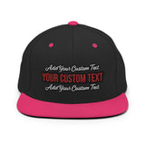 CUSTOM SNAPBACK HAT. ADD YOUR TEXT.