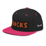 CUSTOM SNAPBACK HAT • ROCKS STYLE FONT • 1 •