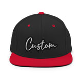 CUSTOM SNAPBACK HAT. ADD YOUR TEXT.