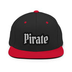 CUSTOM SNAPBACK HAT • PIRATE STYLE FONT • 1 •