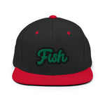 CUSTOM SNAPBACK HAT • FISH STYLE FONT • 1 •