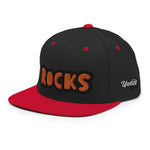 CUSTOM SNAPBACK HAT • ROCKS STYLE FONT • 1 •