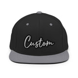 CUSTOM SNAPBACK HAT. ADD YOUR TEXT.