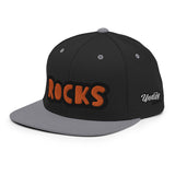 CUSTOM SNAPBACK HAT • ROCKS STYLE FONT • 1 •