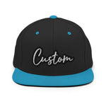 CUSTOM SNAPBACK HAT. ADD YOUR TEXT.