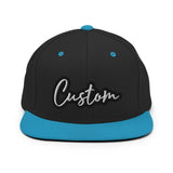 CUSTOM SNAPBACK HAT. ADD YOUR TEXT.