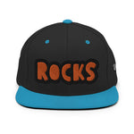 CUSTOM SNAPBACK HAT • ROCKS STYLE FONT • 1 •