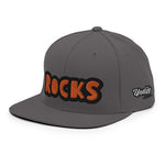 CUSTOM SNAPBACK HAT • ROCKS STYLE FONT • 1 •