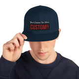 CUSTOM SNAPBACK HAT. ADD YOUR TEXT.