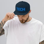 CUSTOM SNAPBACK HAT • TECH STYLE FONT • 1 •