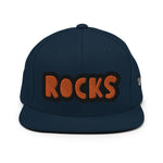 CUSTOM SNAPBACK HAT • ROCKS STYLE FONT • 1 •