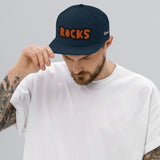 CUSTOM SNAPBACK HAT • ROCKS STYLE FONT • 1 •