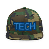 CUSTOM SNAPBACK HAT • TECH STYLE FONT • 1 •