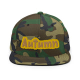 CUSTOM SNAPBACK HAT • AUTUMN STYLE FONT • 1 •