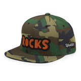 CUSTOM SNAPBACK HAT • ROCKS STYLE FONT • 1 •