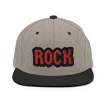 CUSTOM SNAPBACK HAT • ROCK STYLE FONT • 1 •