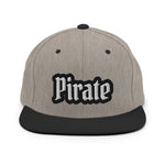 CUSTOM SNAPBACK HAT • PIRATE STYLE FONT • 1 •