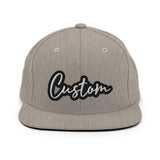 CUSTOM SNAPBACK HAT. ADD YOUR TEXT.