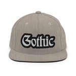 CUSTOM SNAPBACK HAT • GOTHIC STYLE FONT • 1 •