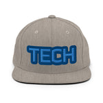 CUSTOM SNAPBACK HAT • TECH STYLE FONT • 1 •