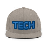 CUSTOM SNAPBACK HAT • TECH STYLE FONT • 1 •