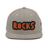 CUSTOM SNAPBACK HAT • ROCKS STYLE FONT • 1 •