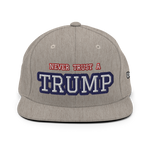 CUSTOM NEVER TRUST A TRUMP (FART) • SNAPBACK HAT • PERSONALIZE IT - TEXT & COLOR