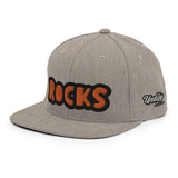 CUSTOM SNAPBACK HAT • ROCKS STYLE FONT • 1 •