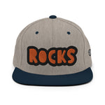 CUSTOM SNAPBACK HAT • ROCKS STYLE FONT • 1 •