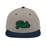 CUSTOM SNAPBACK HAT • FISH STYLE FONT • 1 •