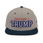 CUSTOM NEVER TRUST A TRUMP (FART) • SNAPBACK HAT • PERSONALIZE IT - TEXT & COLOR