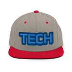 CUSTOM SNAPBACK HAT • TECH STYLE FONT • 1 •