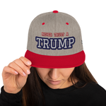 CUSTOM NEVER TRUST A TRUMP (FART) • SNAPBACK HAT • PERSONALIZE IT - TEXT & COLOR