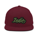 CUSTOM SNAPBACK HAT • INDIE STYLE FONT • 1 •