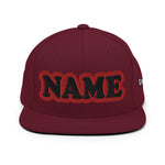 CUSTOM NAME • SNAPBACK HAT • ADD ANY NAME/WORD/YEAR/DATE/AGE/NUMBER