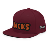 CUSTOM SNAPBACK HAT • ROCKS STYLE FONT • 1 •