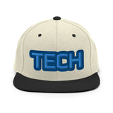 CUSTOM SNAPBACK HAT • TECH STYLE FONT • 1 •