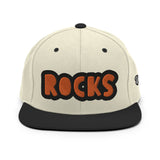 CUSTOM SNAPBACK HAT • ROCKS STYLE FONT • 1 •